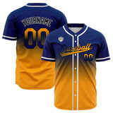 Custom Gradient Baseball Jerseys Personalized Name Number Logo