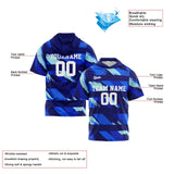 Custom Blue Short Sleeve Hoodies for Men Women Shirts with Hoods Printed Name Logo