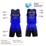 Custom Reversible Basketball Suit for Adults and Kids Royal-Black