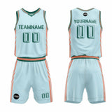 Custom Tiffany Blue Basketball Jersey Uniform Suit Printed Your Logo Name Number