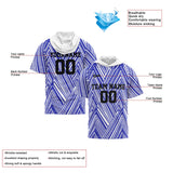 Custom White Royal Short Sleeve Hoodies for Men Women Shirts with Hoods Printed Name Logo