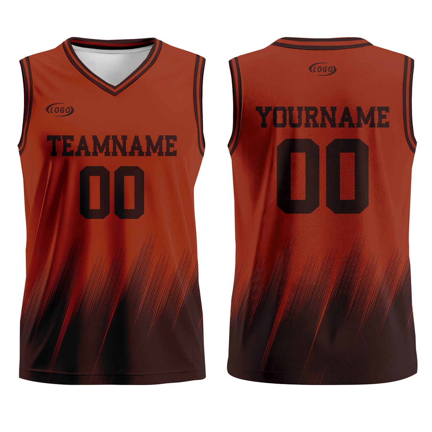 Custom Brown Dark Brown Basketball Jersey Uniform Suit Printed Your Logo Name Number