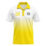 Custom Yellow Football Polo Shirts  Add Your Unique Logo/Name/Number