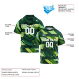 Custom Green Short Sleeve Hoodies for Men Women Shirts with Hoods Printed Name Logo