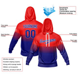 Custom Red Navy Hoodie Sweatshirt Set for Men Women Youth Tops and Pants Set Tracksuit