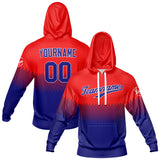 Custom Red Navy Hoodie Sweatshirt Set for Men Women Youth Tops and Pants Set Tracksuit
