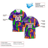 Custom Purple Orange Short Sleeve Hoodies for Men Women Shirts with Hoods Printed Name Logo