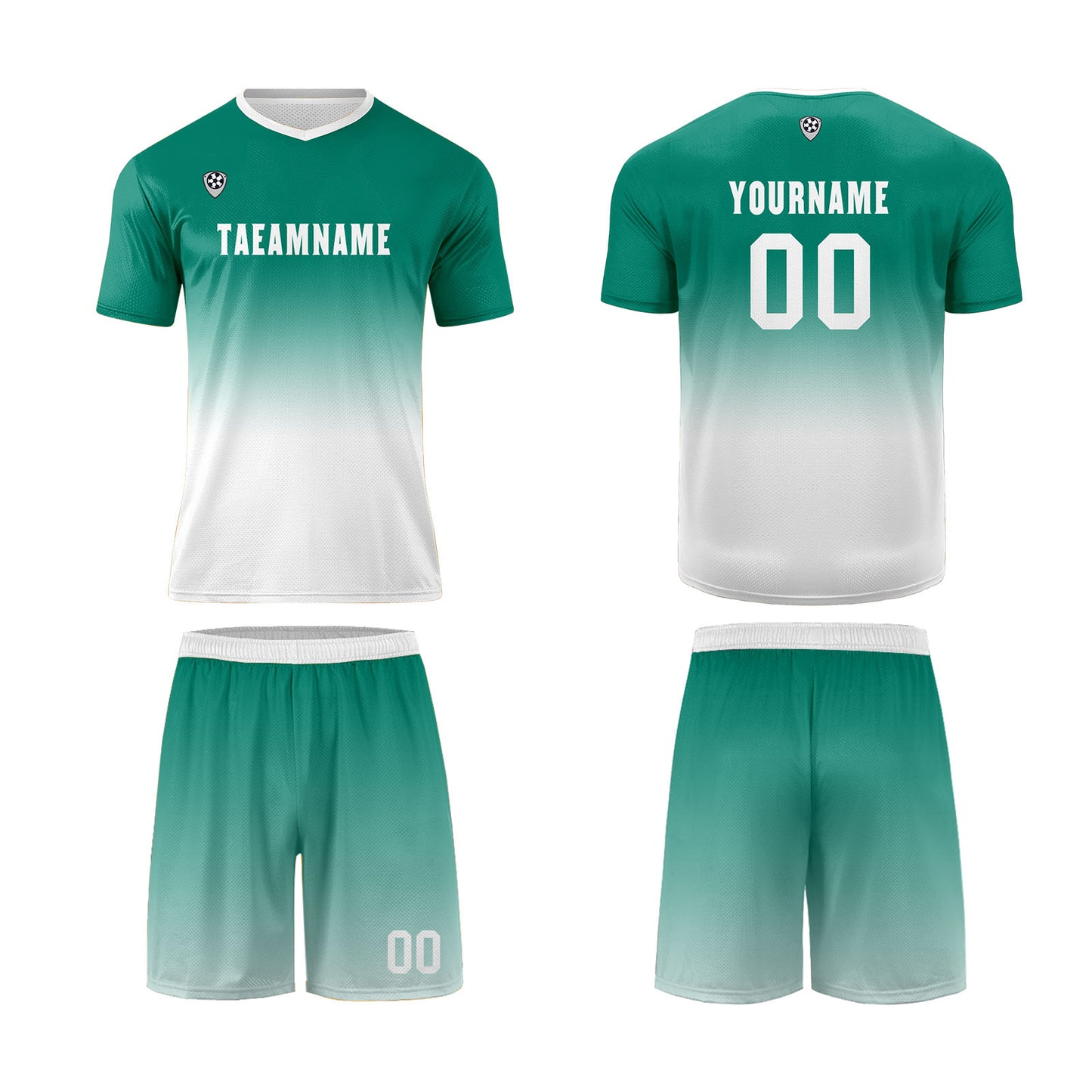Custom Dark Green White Uniform Jersey Kids Adults Personalized Set Jersey Shirt