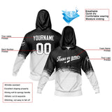 Custom Black White Sports hoodie Sweatshirt Set for Men Women Youth Tops and Pants Set Tracksuit