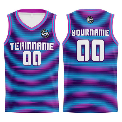 Custom Purple Light Blue Basketball Jersey Uniform Suit Printed Your Logo Name Number