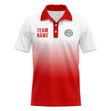 Custom Red Football Polo Shirts  Add Your Unique Logo/Name/Number