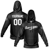 Custom Black  Sports hoodie Sweatshirt Set for Men Women Youth Tops and Pants Set Tracksuit