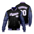 Custom Black Purple Varsity Jackets for Men Women Youth Personalized Letterman Jackets