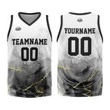 Custom Basketball Jersey Uniform Suit Printed Your Logo Name Number Black&White