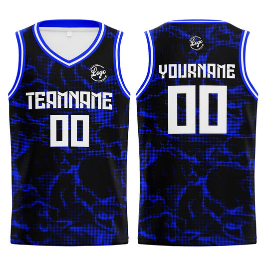 Custom Navy Royal Basketball Jersey Uniform Suit Printed Your Logo Name Number