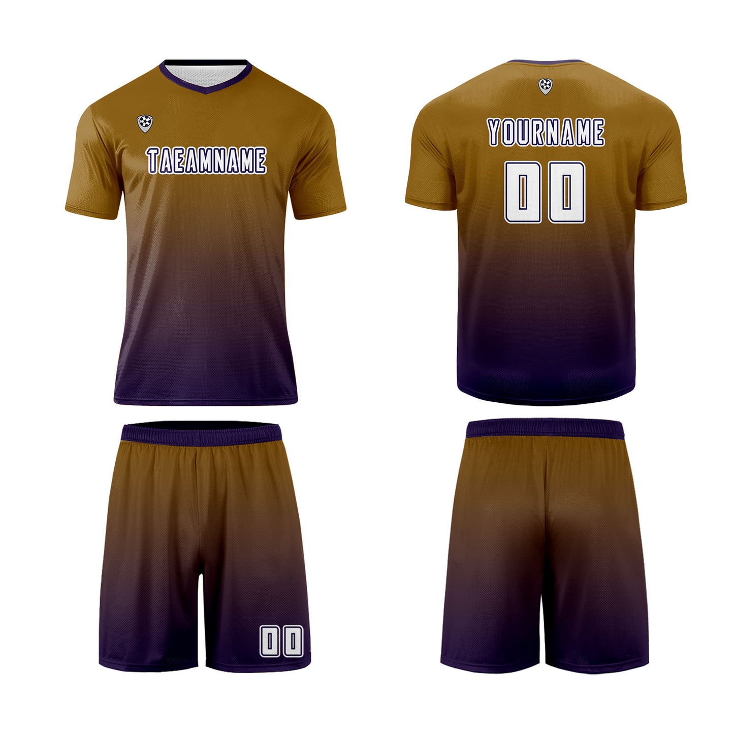 Custom Brown Purple Uniform Jersey Kids Adults Personalized Set Jersey Shirt