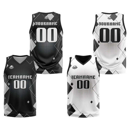 Custom Grey Reversible Basketball Suit for Adults and Kids Personalized Jersey