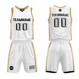 Custom White Basketball Jersey Uniform Suit Printed Your Logo Name Number