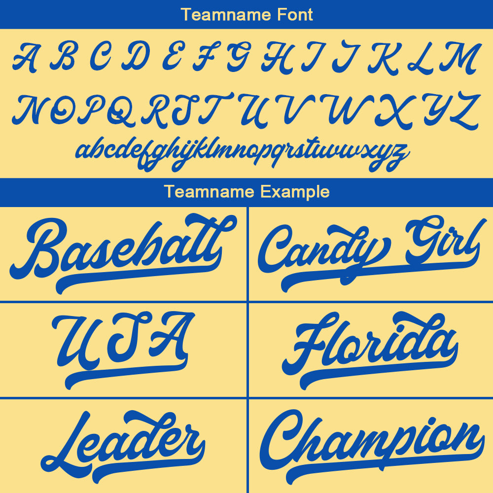 Custom Baseball Jersey Stitched Design Personalized Hip Hop Baseball Shirts Gold-Royal