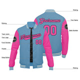 Custom Varsity Jacket Letterman jacket for Men, Women and Youth Pink