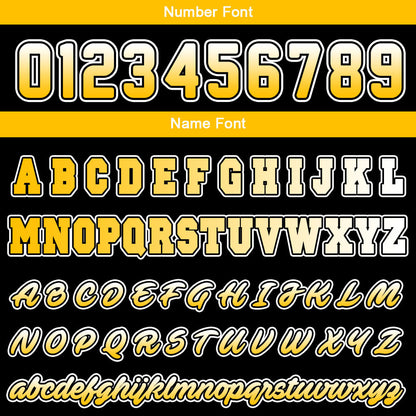 Custom Yellow Black Sweatshirt Hoodie For Men Women Girl Boy Print Your Logo Name Number