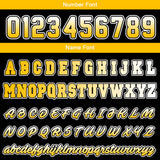 Custom Yellow Black Sweatshirt Hoodie For Men Women Girl Boy Print Your Logo Name Number