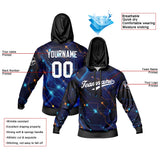 Custom Black Blue Sports hoodie Sweatshirt Set for Men Women Youth Tops and Pants Set Tracksuit