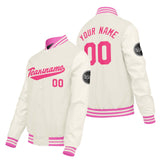 Custom Cream White Varsity Jackets for Men Women Youth Personalized Letterman Jackets