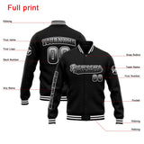 Custom Varsity Jacket Letterman jacket for Men, Women and Youth White Black