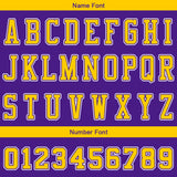 Custom Gradient Purple Yellow Reversible Basketball Suit for Adults and Kids Personalized Jersey