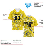 Custom Yellow Short Sleeve Hoodies for Men Women Shirts with Hoods Printed Name Logo