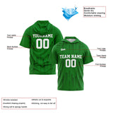 Custom Green Short Sleeve Hoodies for Men Women Shirts with Hoods Printed Name Logo
