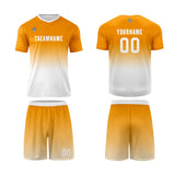 Custom Orange White Uniform Jersey Kids Adults Personalized Set Jersey Shirt