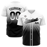 Custom Gradient Baseball Jerseys Personalized Name Number Logo