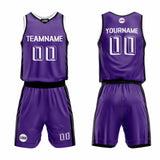 Custom Purple Basketball Jersey Uniform Suit Printed Your Logo Name Number