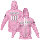 Custom Pink Hoodie Sweatshirt Set for Men Women Youth Tops and Pants Set Tracksuit