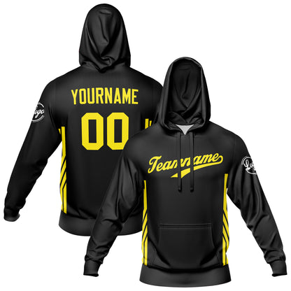 Custom Black  Sports hoodie Sweatshirt Set for Men Women Youth Tops and Pants Set Tracksuit