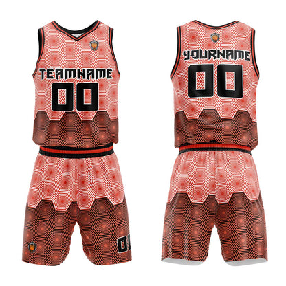 Custom Dark Orange Basketball Jersey Uniform Suit Printed Your Logo Name Number