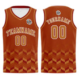 Custom Burnt Orange Basketball Jersey Uniform Suit Printed Your Logo Name Number
