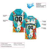 Custom Aqua Short Sleeve Hoodies for Men Women Shirts with Hoods Printed Name Logo