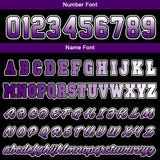 Custom Purple Black  Sweatshirt Hoodie For Men Women Girl Boy Print Your Logo Name Number