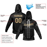 Custom Black  Sports hoodie Sweatshirt Set for Men Women Youth Tops and Pants Set Tracksuit
