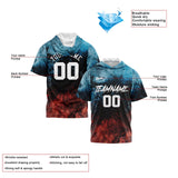 Custom Water and Fire Short Sleeve Hoodies for Men Women Shirts with Hoods Printed Name Logo