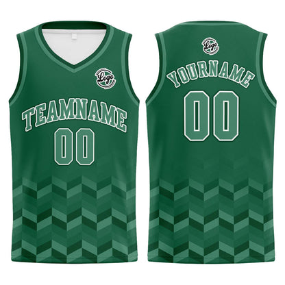 Custom Green Basketball Jersey Uniform Suit Printed Your Logo Name Number