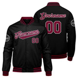 Custom Varsity Jacket Letterman jacket for Men, Women and Youth Crimson Black