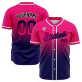 Custom Gradient Baseball Jerseys Personalized Name Number Logo