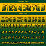 Custom Green Yellow  Hoodie Personalized Mens Pullover Hoodie Printed Team Name Number Logo for Women