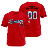 Custom Red Baseball Jersey Stitched Design Personalized Hip Hop Baseball Shirts