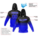 Custom Black Blue Sports hoodie Sweatshirt Set for Men Women Youth Tops and Pants Set Tracksuit