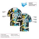 Custom Black Yellow Light Blue Short Sleeve Hoodies for Men Women Shirts with Hoods Printed Name Logo
